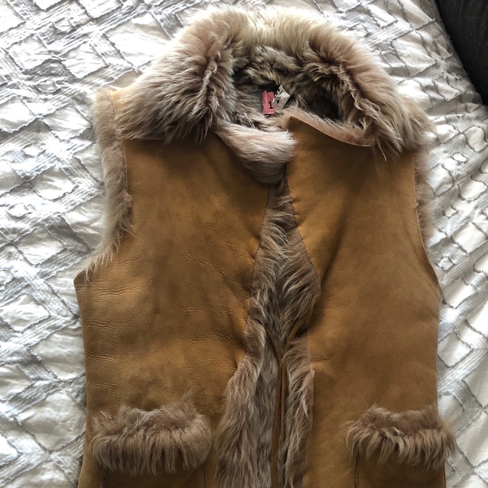 Brown Fur Vest